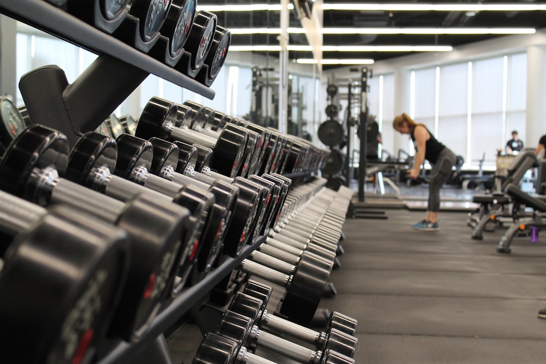 The main training floor with racks and platforms