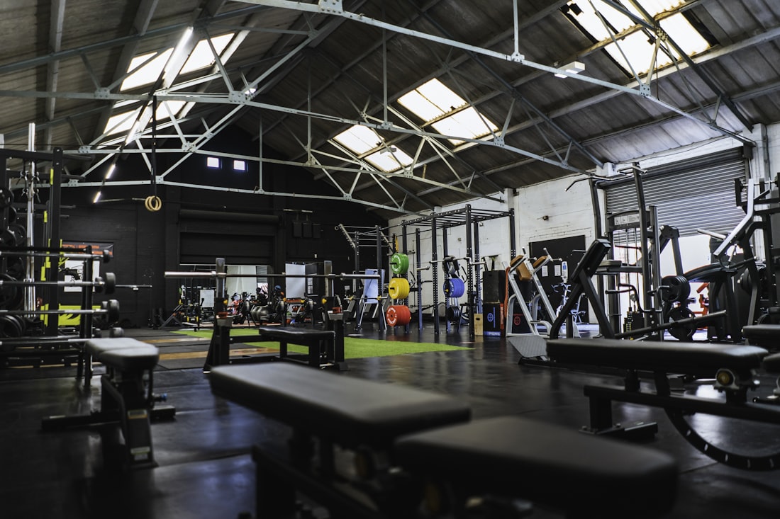 Conditioning session with athletes on rowers