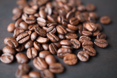 Coffee roasting drum close up